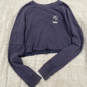 cropped roxy crew neck